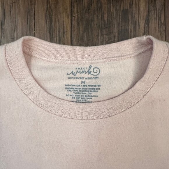Sweet Wink Inspirational "Dream Big" Pink Sweatshirt - Picture 3 of 3